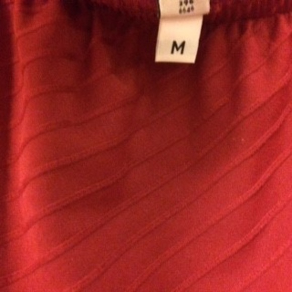 F.H. Clothing Company Deep Red Asymmetrical Skirt - Picture 4 of 8